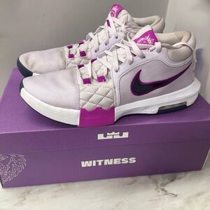 Nike Men's Witness Athletic Shoes - Purple and White